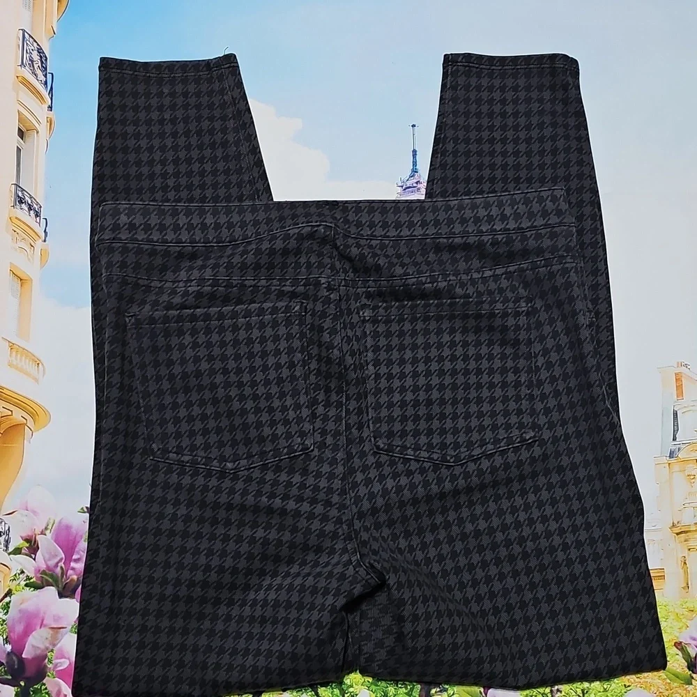 Spanx Black and Gray Houndstooth High Waist Leggings Pants Size XL - Picture 5 of 5